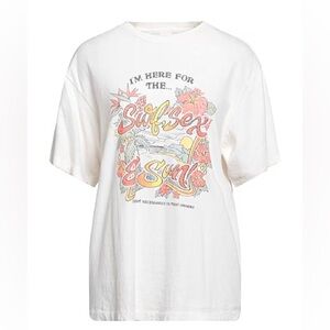 Re/done 90s Easy 'Surf Sex Sun' T-Shirt Vintage White